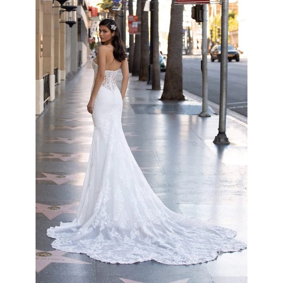 Pronovias Monroe Wedding Dress European Size 4 - Picture 11 of 12